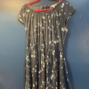 Lauren Conrad Dusty blue Floral Dress